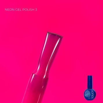 Гель-лак рожевий неоновий Touch Neon gel polish №3, 9мл