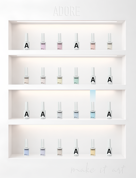 Гель-лак лазурний пастельний Adore № P-11 soft azure 12 мл