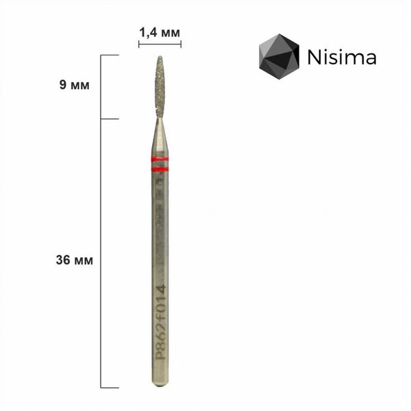 Полум'я 1,4 мм червоне P862f014 Nisima