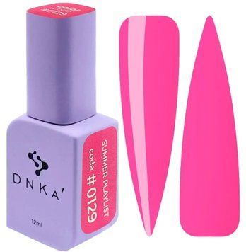 Гель-лак рожева фуксія DNKa Gel Polish, 12 ml Summer Playlist #0129