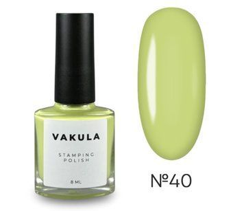 Лак для стемпінгу лаймовий #40 Vakula Nails, 8мл