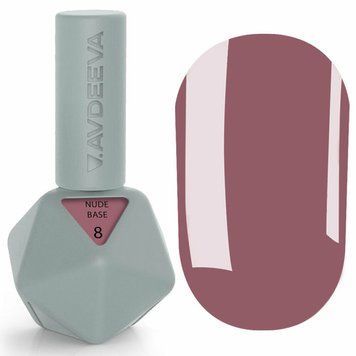 База для гель-лаку вишуканий пиловий рожевий Аvdeeva nude base №8, 12мл