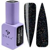 Гель-лак чорний з шимером Gel Polish, 12 ml Color #0100