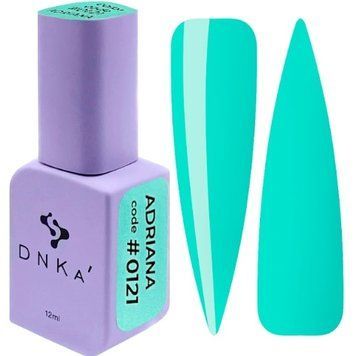 Гель-лак бірюзовий DNKa Gel Polish, Adriana #0121, 12 ml