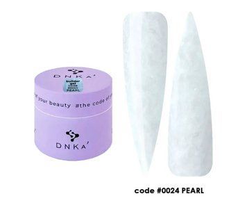 Гель будівельний перлинний молочний Builder Gel DNKa #0024 Pearl, 15 мл
