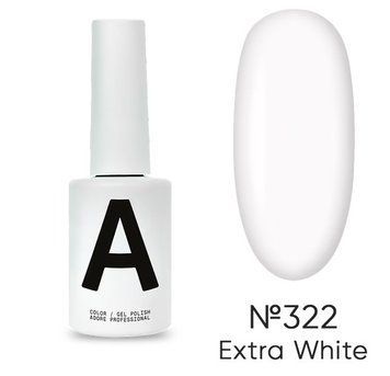 Гель-лак екстра білий Adore 322 extra white, 12 мл
