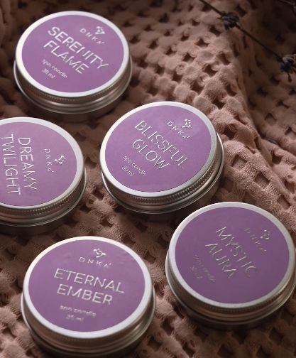 Свічка для масажу рук жасмин і півонія DNKa Spa candle Blissful Glow, 30ml