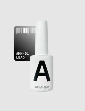 Гель-лак котяче око Adore Mm-01 Lead, графітово-чорний, 12 мл