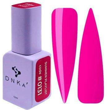 Гель-лак насичений рожевий DNKa Gel Polish, 12 ml Summer Playlist #0131