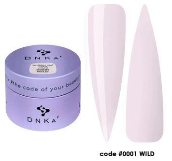 Гель для нігтів молочно-рожевий Builder Gel Light DNKa, 30 ml #1 Wild