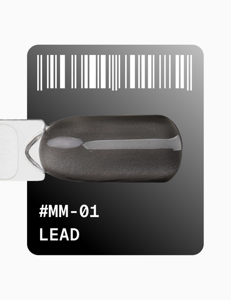 Гель-лак котяче око Adore Mm-01 Lead, графітово-чорний, 12 мл