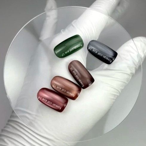 Гель-лак котяче око червоний Nailsoftheday Korean cat eye 14, 10 мл