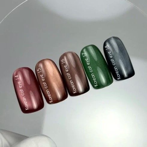 Гель-лак котяче око червоний Nailsoftheday Korean cat eye 14, 10 мл
