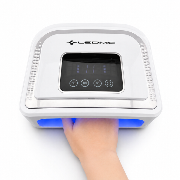 Лампа для манікюру з акумулятором LEDME 5B Silver 120 Вт