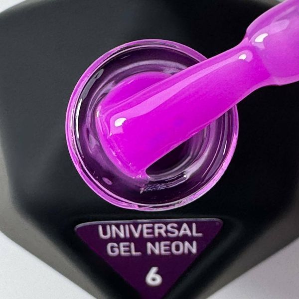 Гель рідкий неоново-фіолетовий Avdeeva universal gel neon #06, 12 мл