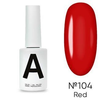 Гель-лак червоний Adore 104 red, 12 мл