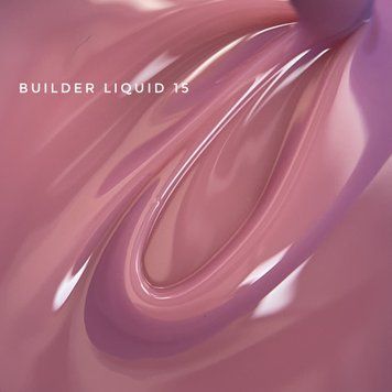 Гель для нігтів бежевий з червоним підтоном Touch Builder liquid 15, 15 мл