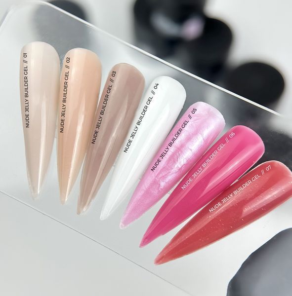 Гель-желе для нарощування молочний, Siller Nude Jelly Builder Gel №04, 15 мл
