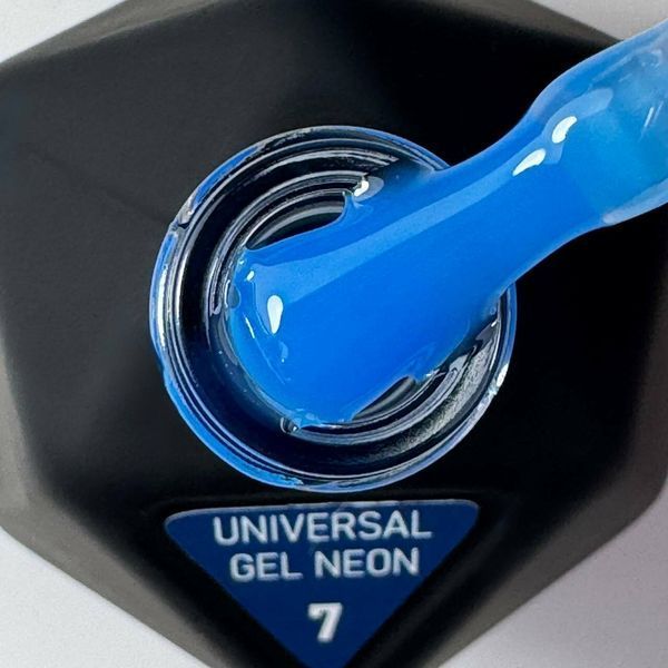 Гель рідкий неоново-синій Avdeeva universal gel neon #07, 12 мл