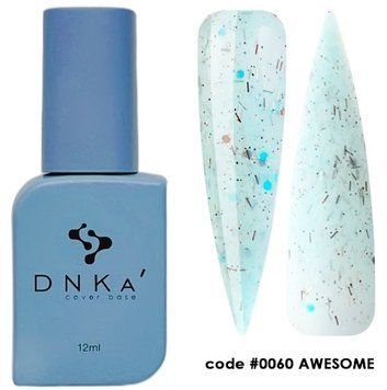 База камуфлююча з поталлю DNKa Cover Base, 12 ml #0060 Awesome