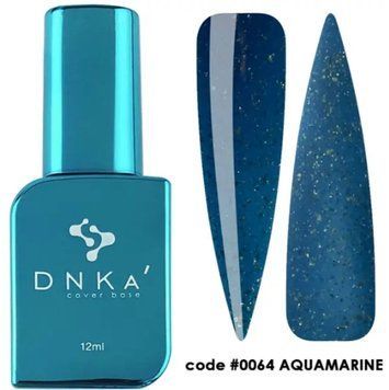 База камуфлююча з поталлю DNKa Cover Base, 12 ml #0064 Aquamarine