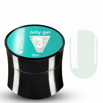 Гель желе для нігтів моделюючий світло-молочний Victoria Avdeeva Jelly gel №3, 15 мл