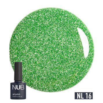 Гель-лак світловидбивний NUB Night Light №16 Verdure 8 мл
