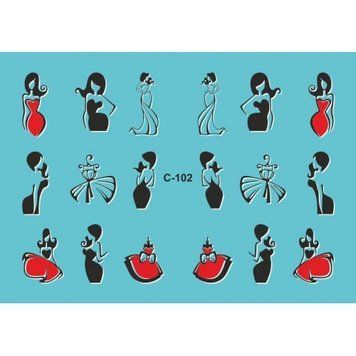 Слайдер lady in black red C-102