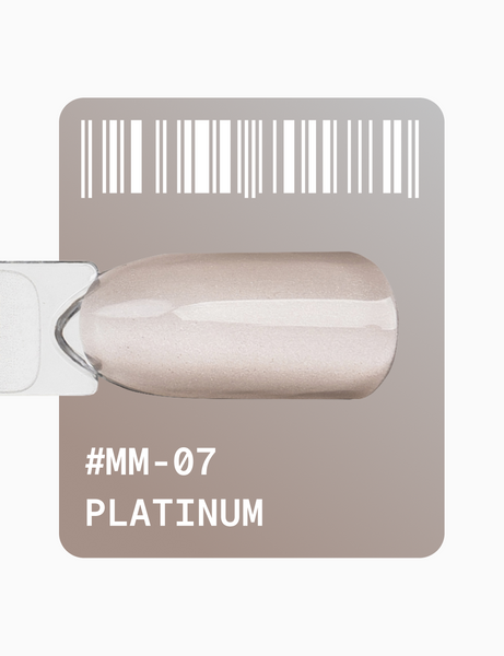 Гель-лак котяче око Adore Mm-07 Platinum, сіро-бежевий, 12 мл