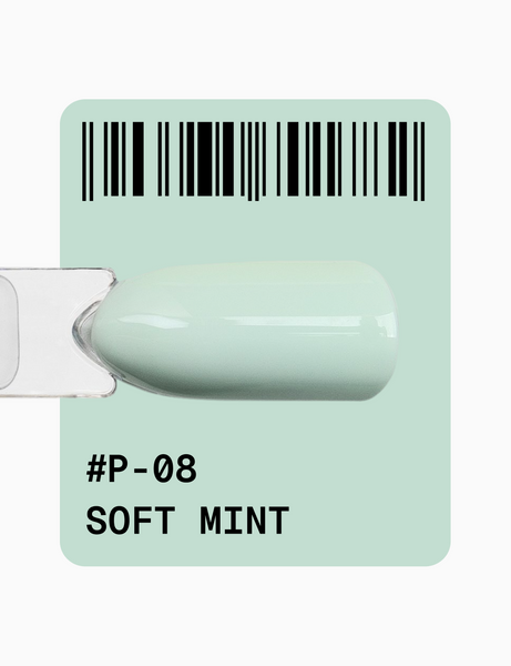 Гель-лак м&rsquo;ятний пастельний Adore № P-08 soft mint 12 мл