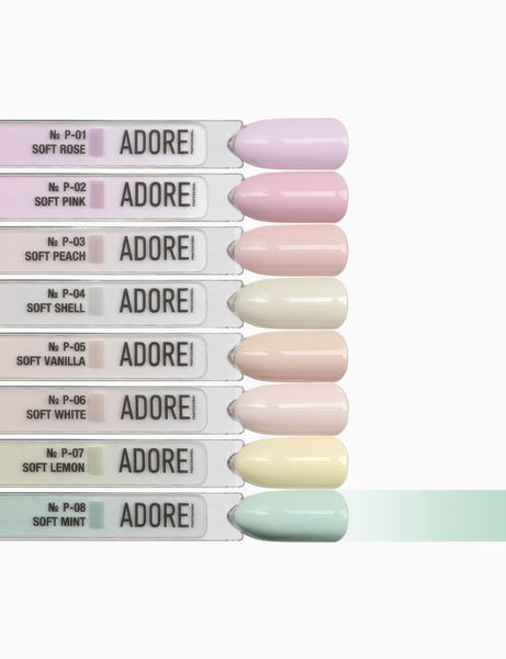 Гель-лак м&rsquo;ятний пастельний Adore № P-08 soft mint 12 мл