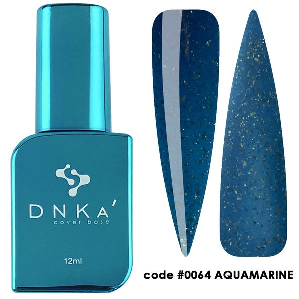 База камуфлююча з поталлю DNKa Cover Base, 12 ml #0064 Aquamarine