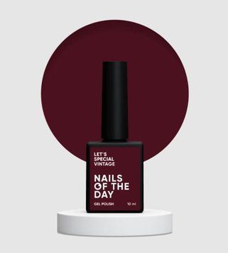 Гель-лак бордовий NAILSOFTHEDAY Let's special Vintage, 10 мл