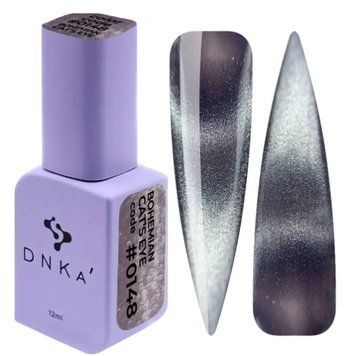 Гель-лак "котяче око" сіро-бузковий DNK Gel Polish, 12 ml Bohemian Cat`s #0148