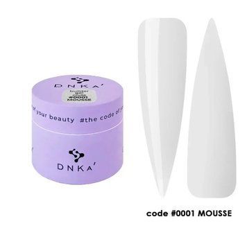 Гель мус для нарощення прозорий Builder Gel Mousse DNKa #1, 15 ml