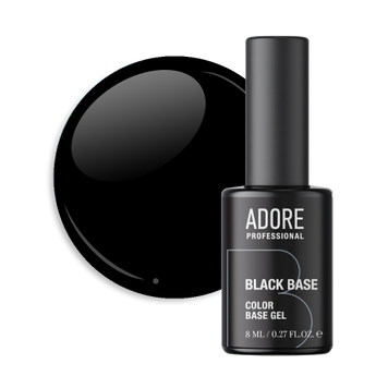 База для нігтів чорна "Black Base" Adore, 8 ml