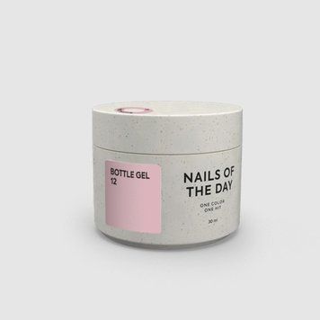 Гель для укріплення нігтів припилено-ліловий NAILSOFTHEDAY Bottle gel №12, 30мл