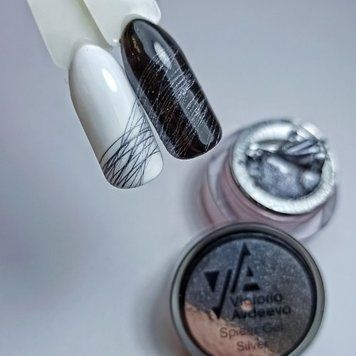 Павутинка срібна Spider gel silver Avdeeva, 8мл