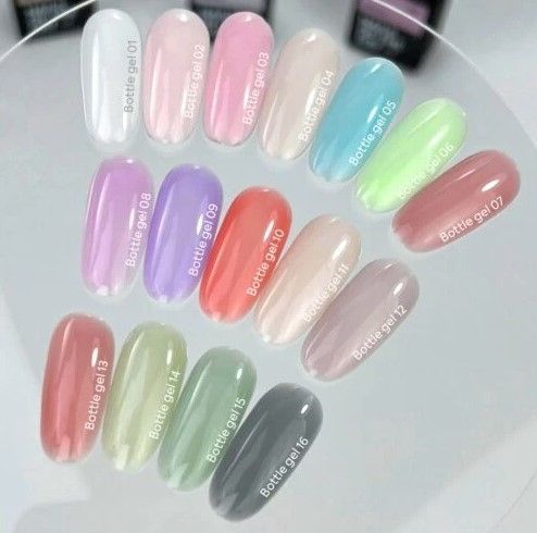 Гель для укріплення нігтів припилено-ліловий NAILSOFTHEDAY Bottle gel №12, 30мл