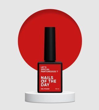 Гель-лак червоний класичний Nailsoftheday let&rsquo;s special pantone2025/7, 10 мл