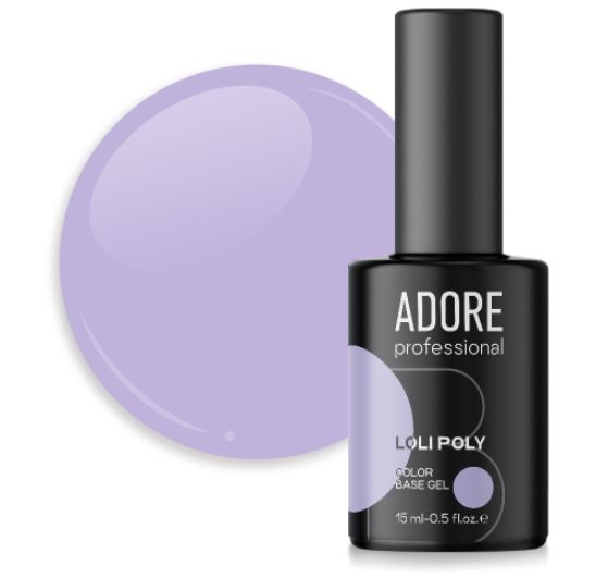 Полібаза зміцнююча ніжно-лілова Adore loli poly base 15 ml №02, taffy