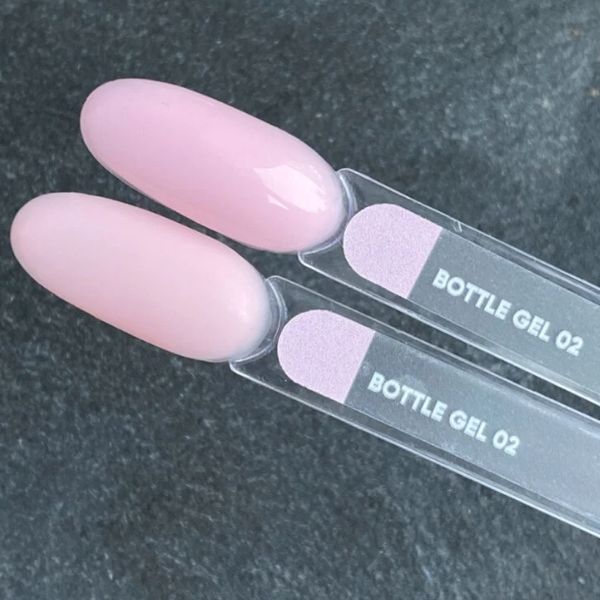 Гель для нарощування нігтів блідо-рожевий NAILSOFTHEDAY Bottle Gel №02, 30 мл