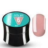 Гель желе для нігтів моделюючий бежево-рожевий Victoria Avdeeva Jelly gel №6, 15 мл