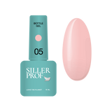 Гель в пляшці з пензликом персиковий Siller Bottle Gel №5, 15 мл