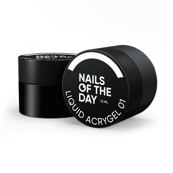 Акригель молочно&ndash;білий рідкий Nailsoftheday liquid acrygel 01, 15 мл