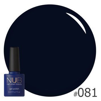 Гель-лак NUB №81 Back To Black 8 мл