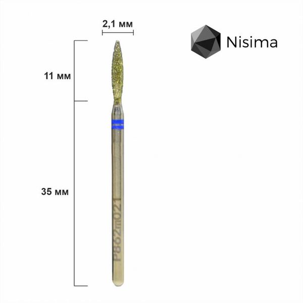 Полум'я 2,1 мм синє P862m021 Nisima P862m021 фото