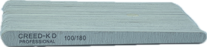 Набір дерев'яних пилок для нігтів 100/180 "крапля" Creed-KD, 50 шт