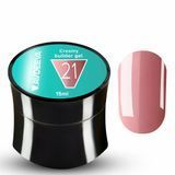Гель для нігтів моделюючий темно-бежевий з бузковим підтоном Victoria Avdeeva Creamy Builder gel №21, 15 мл