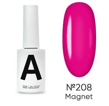 Гель-лак світла маджента Adore 208 magnet, 12 мл